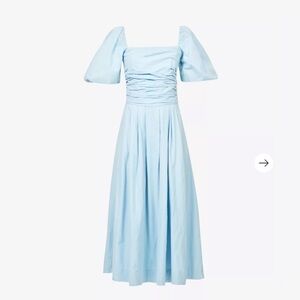 Free People Blue Puff Sleeve Dress